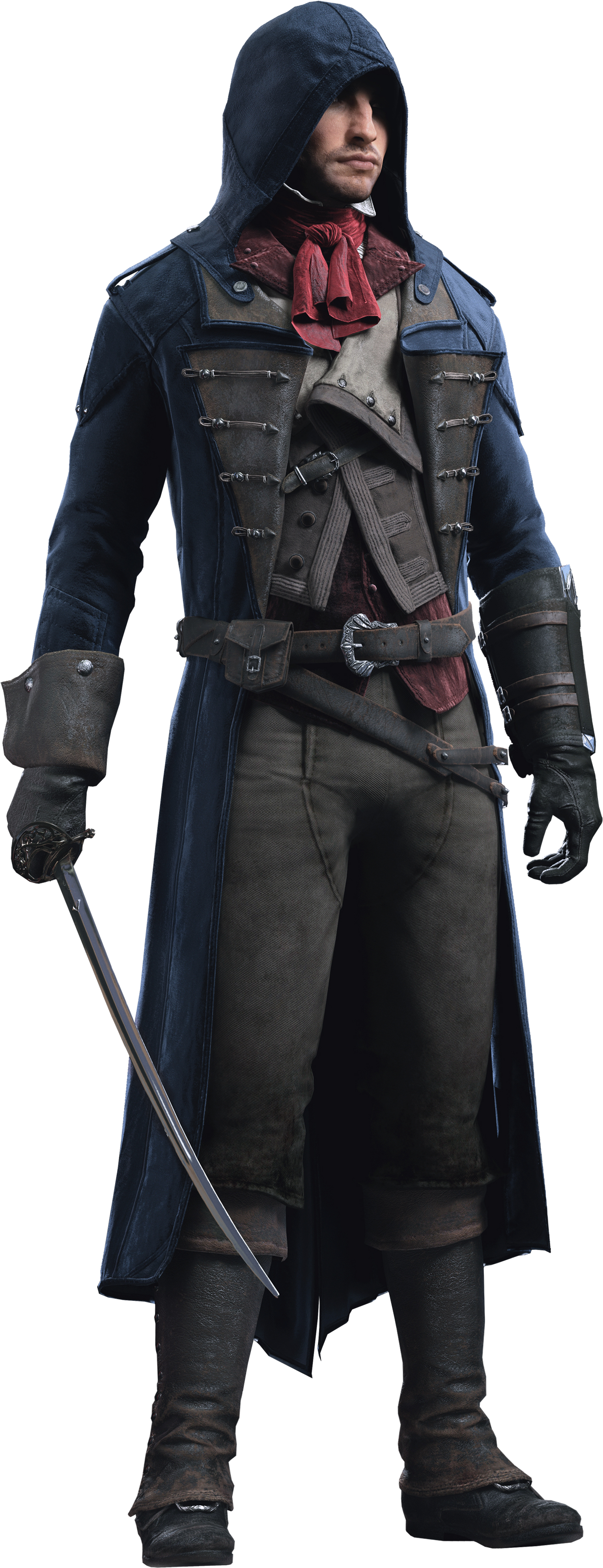Arno Acu Assassins Creed Unity Render Clipart (1560x3987), Png Download