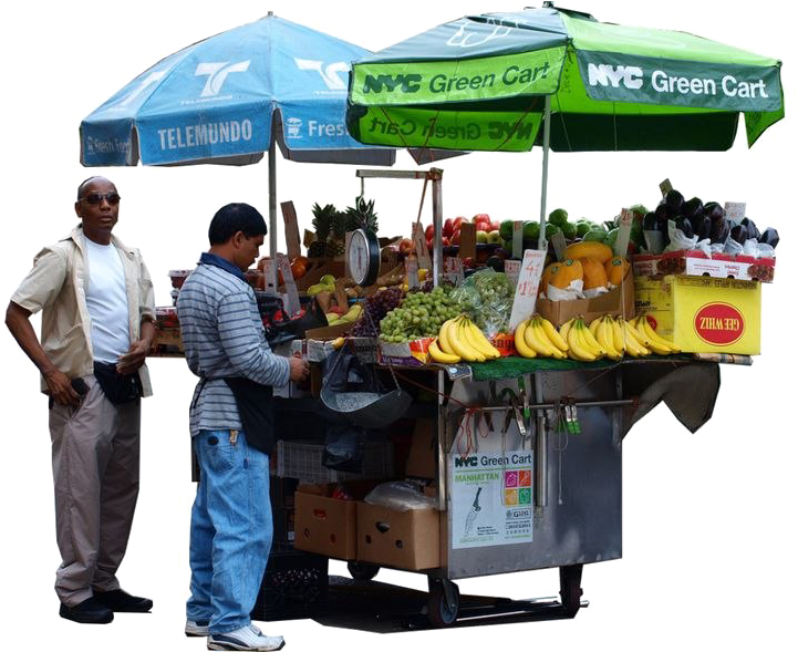 Market Png File - Street Food People Png Clipart (721x589), Png Download