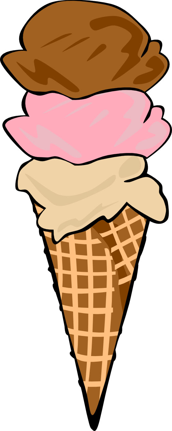 Clip Art Gerald G Ice Cream Cones Ff Menu 8 Svg - Ice Cream Clipart - Png Download (555x1392), Png Download