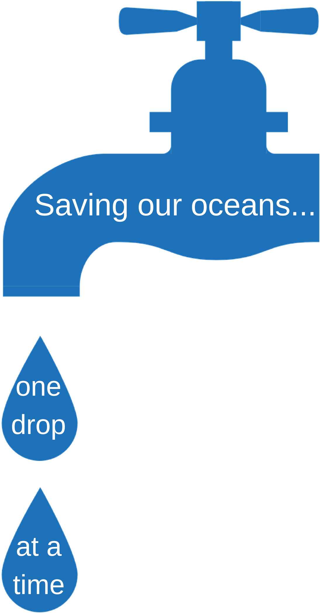 Faucet Water Silhouette Blue Png Image - Llave De Agua Png Clipart (865x1280), Png Download