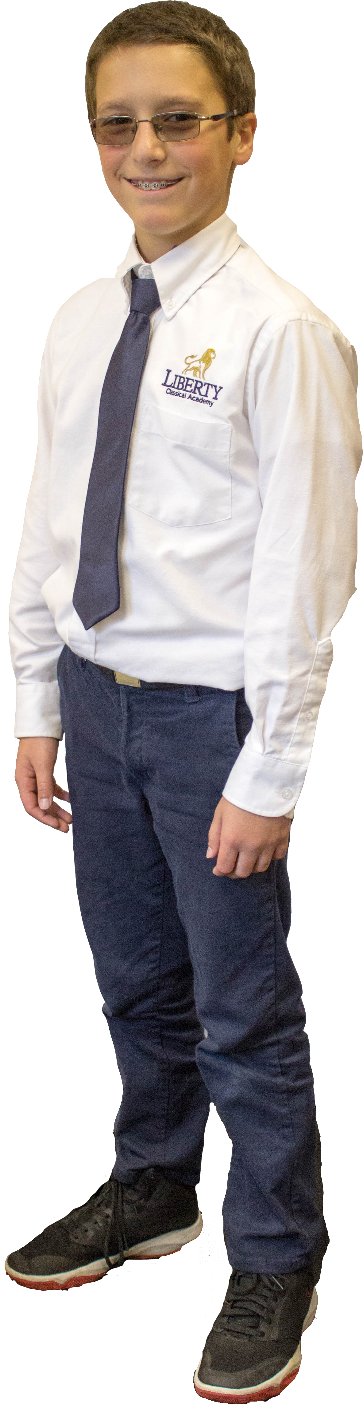 Middle School Boy Dress Uniform - Formal Wear Clipart (1183x4568), Png Download
