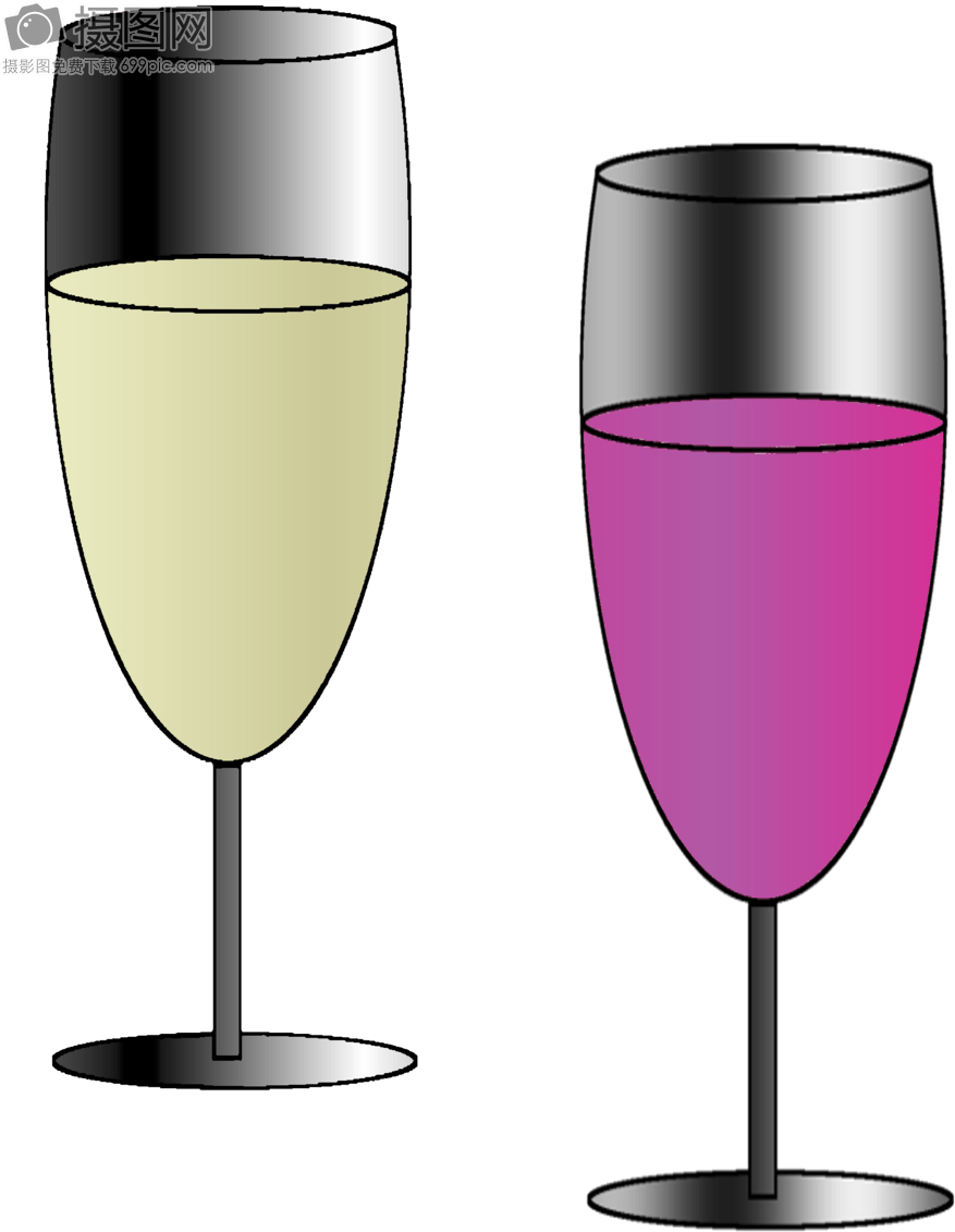 Red And White Wine - Wine Glass Clipart (877x1131), Png Download