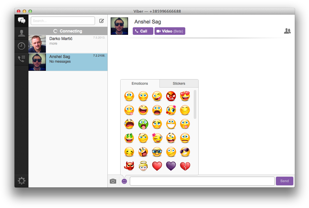 Viber For Mac - Viber Typing On Mac Clipart (1079x732), Png Download
