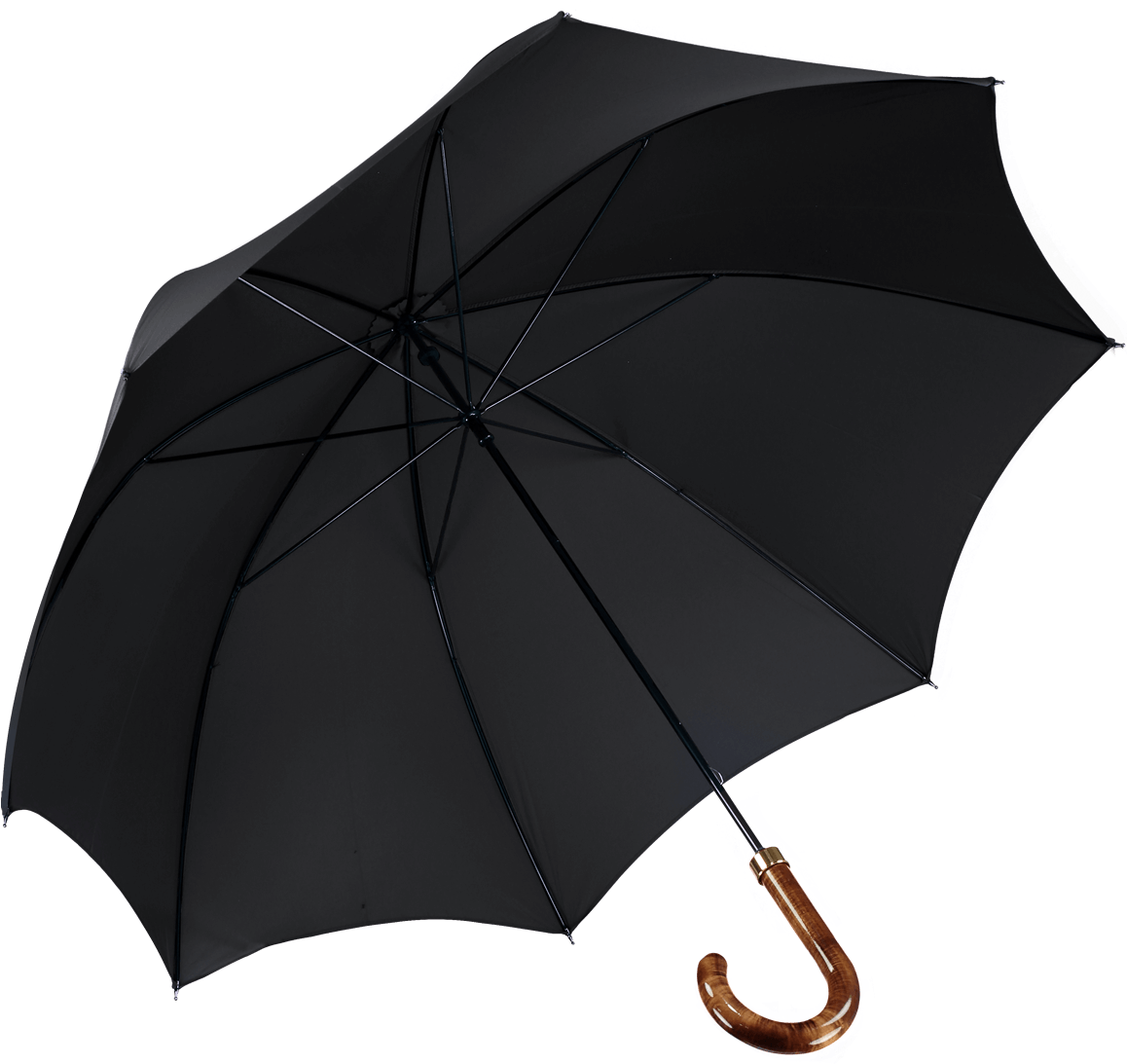 James Ince Walking Umbrella Black - Umbrella Clipart (1200x1110), Png Download