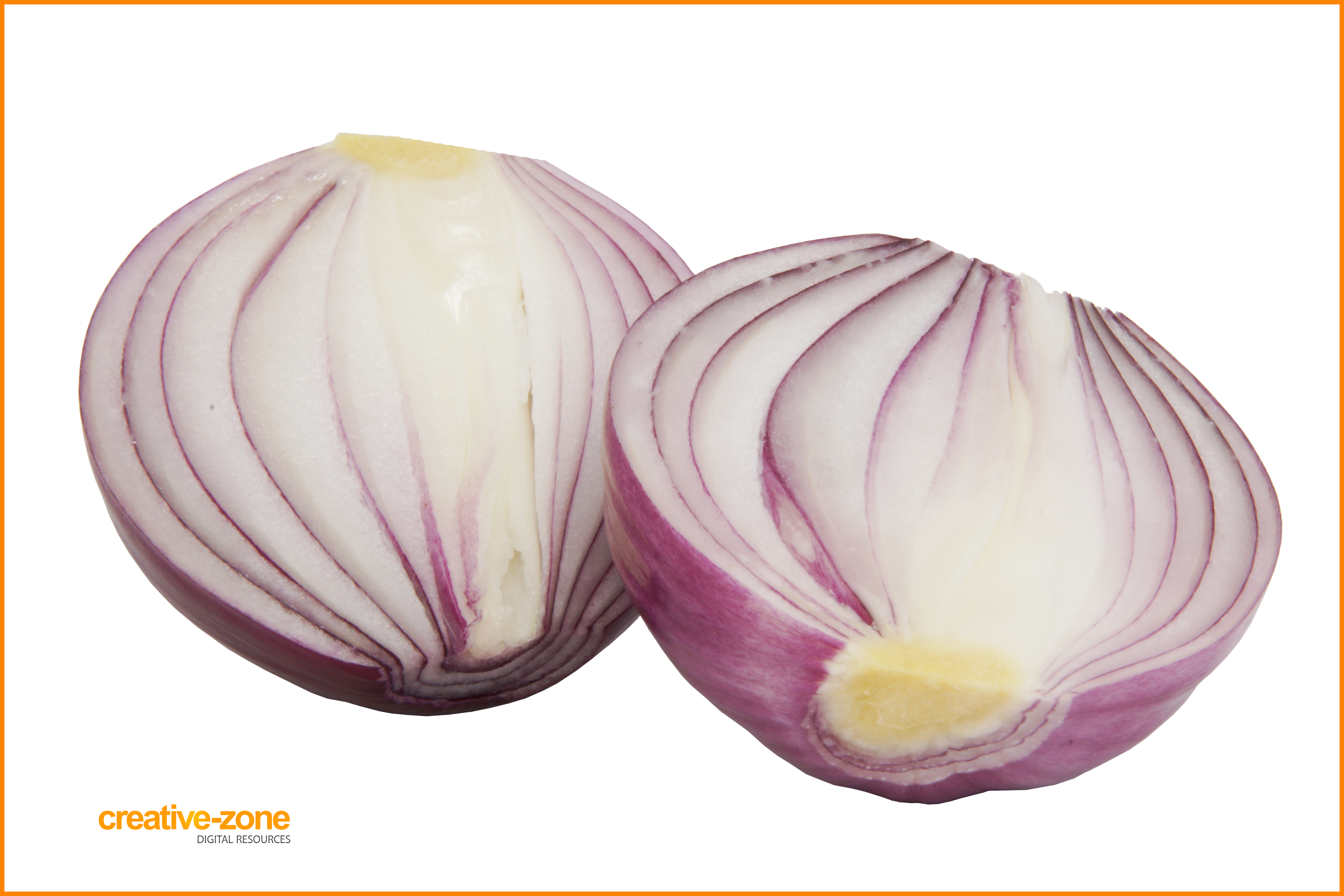 Red Onion Sliced Transparent - Red Onion Clipart (6030x4020), Png Download