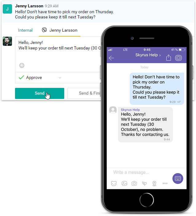 How To Connect Your Viber Bot To Your Service Ticket - Iphone Clipart (638x703), Png Download