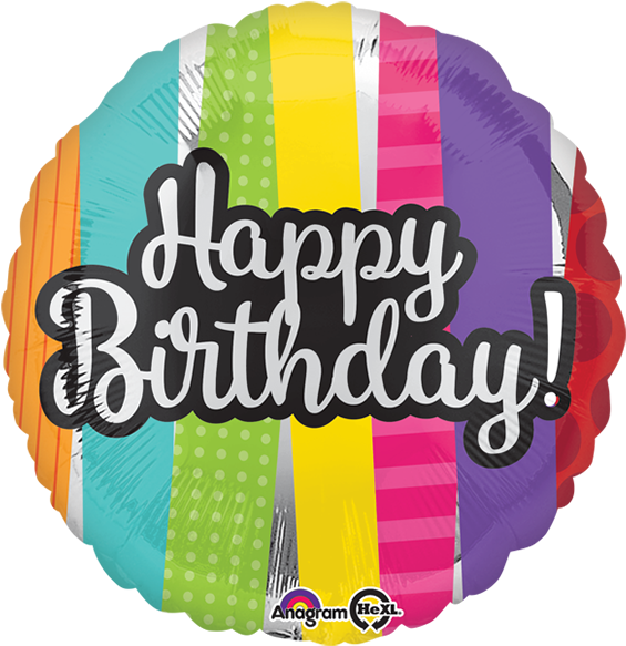 Happy Birthday Patterns 18" - Graphic Design Clipart (600x600), Png Download