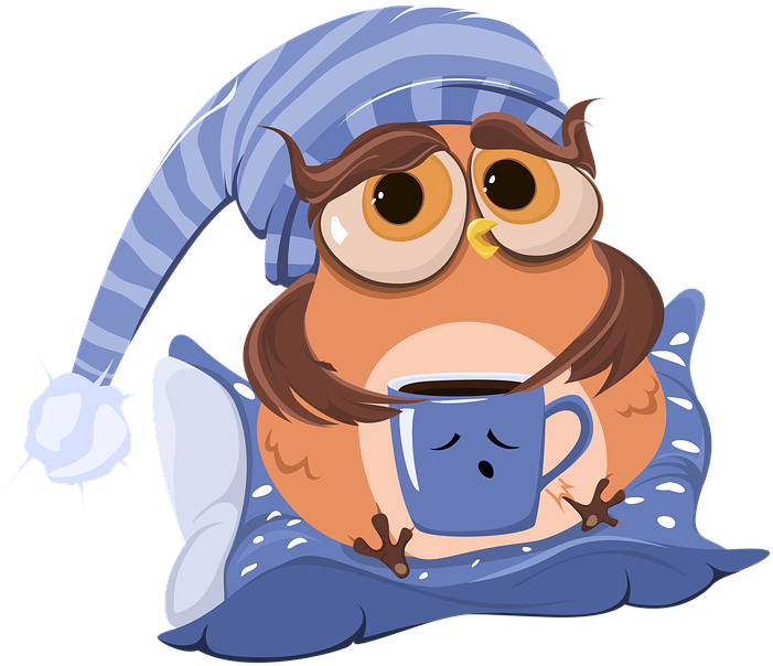 Coffee, Cup, Owl, Coffee Cup, Morning, Cartoon - Cartoon Morning Png Clipart (701x604), Png Download