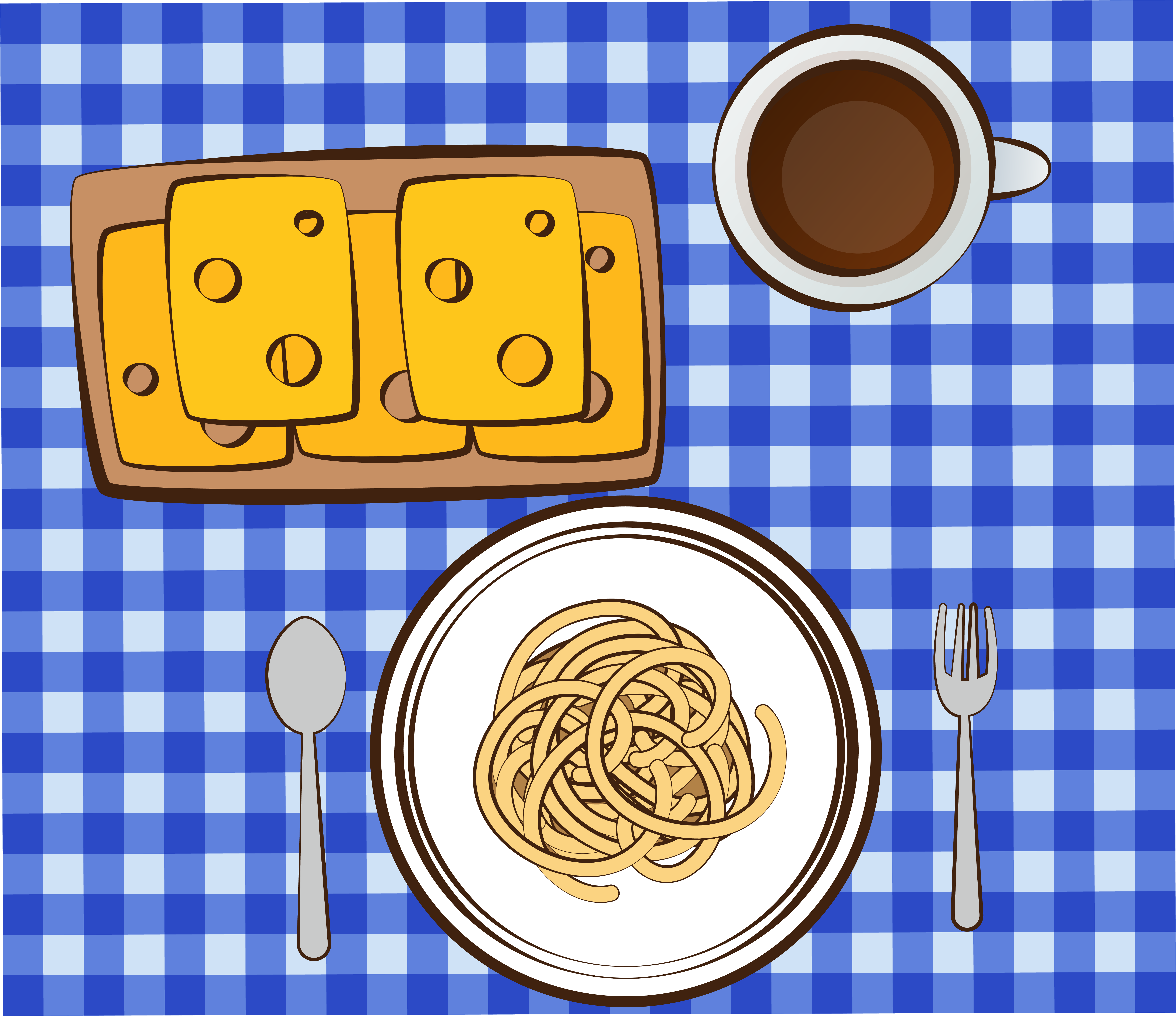 Food Cheese Coffee Png And Vector Image Clipart (8334x8334), Png Download