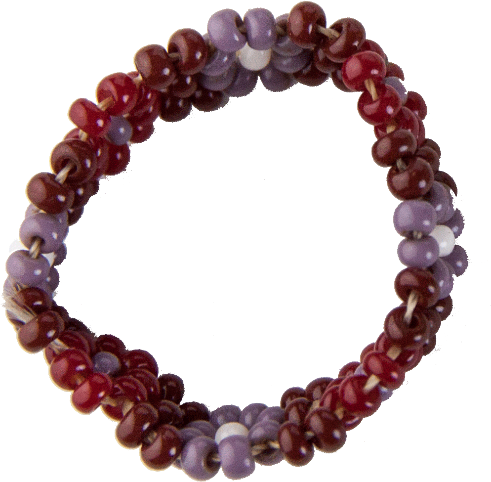 Anillo De Chaquira Flores Moradas - Bracelet Clipart (994x975), Png Download