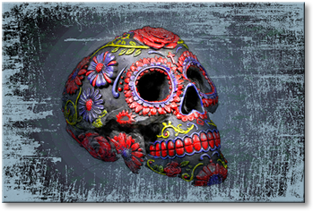 Skull Clipart (870x421), Png Download
