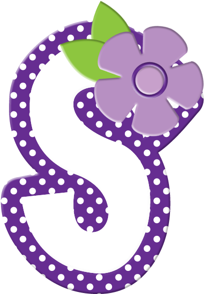 Gifs Y Fondos Paz Enla Tormenta ® - Letra S Decorada Con Flores Para Imprimir Clipart (510x704), Png Download