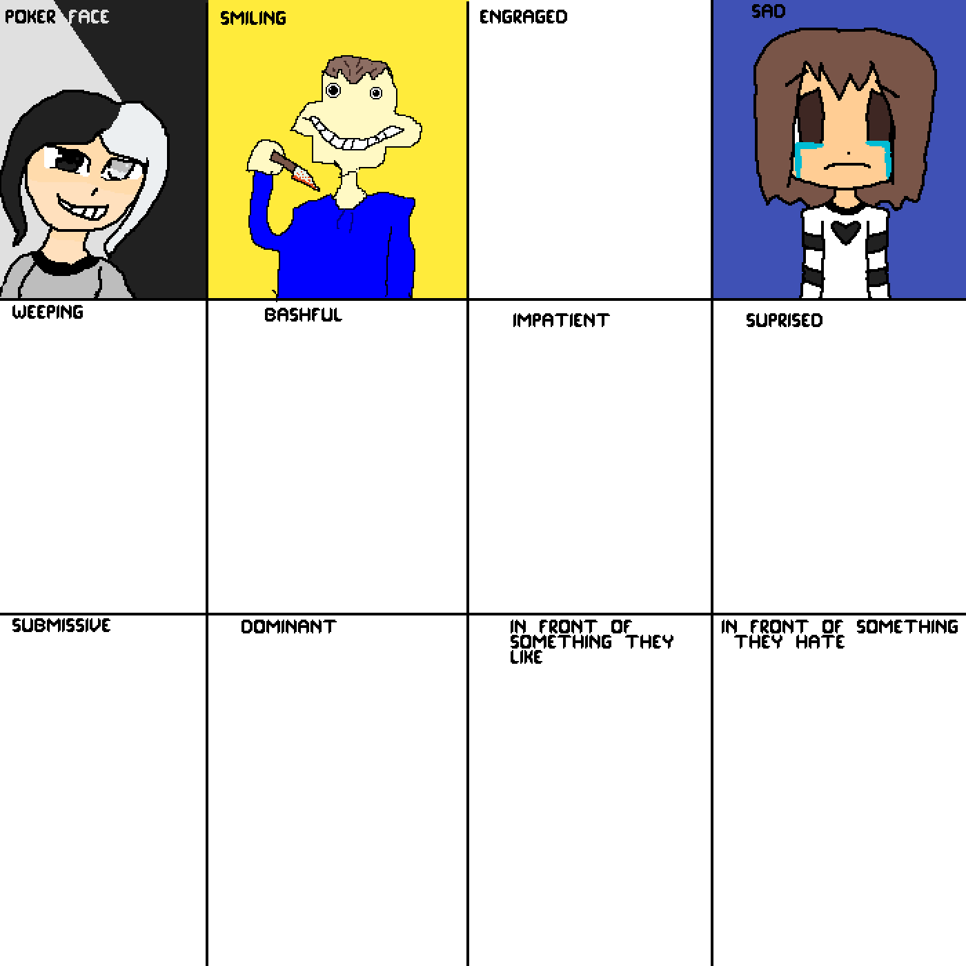 In My Deffense They Didnt Specify The Type Of Smiling - Cartoon Clipart (1400x1400), Png Download