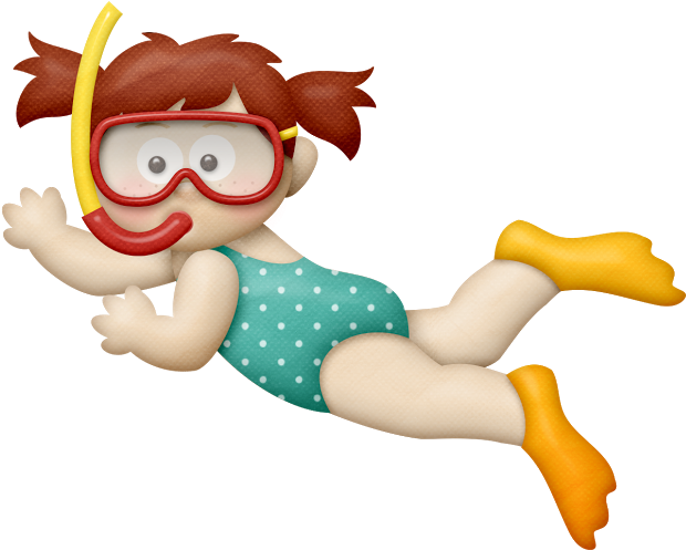 Meninas, Fundo, Menino Menino, Desenhos Diversos, Peixes, - Transparent Underwater Clipart - Png Download (620x497), Png Download