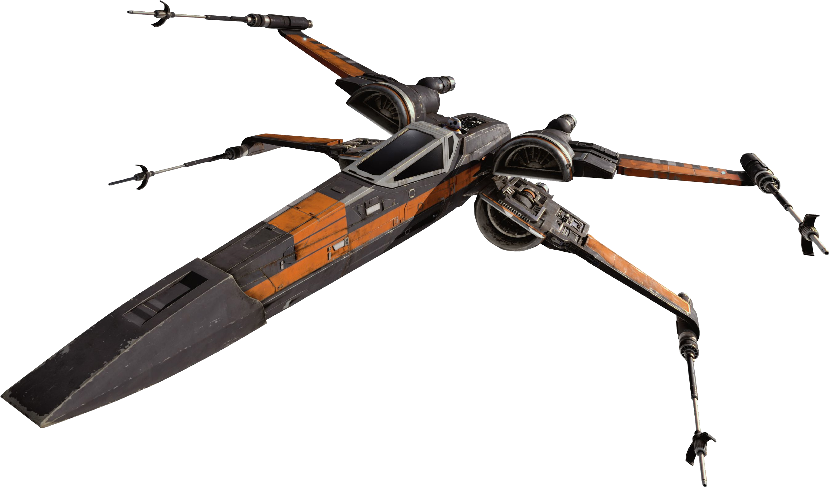 X Wing Png - Poe X Wing Transparent Clipart (2706x1593), Png Download