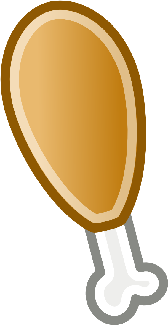 Graphic Panda Free Images Thighclipart - Chicken Leg Clip Art - Png Download (1111x1111), Png Download