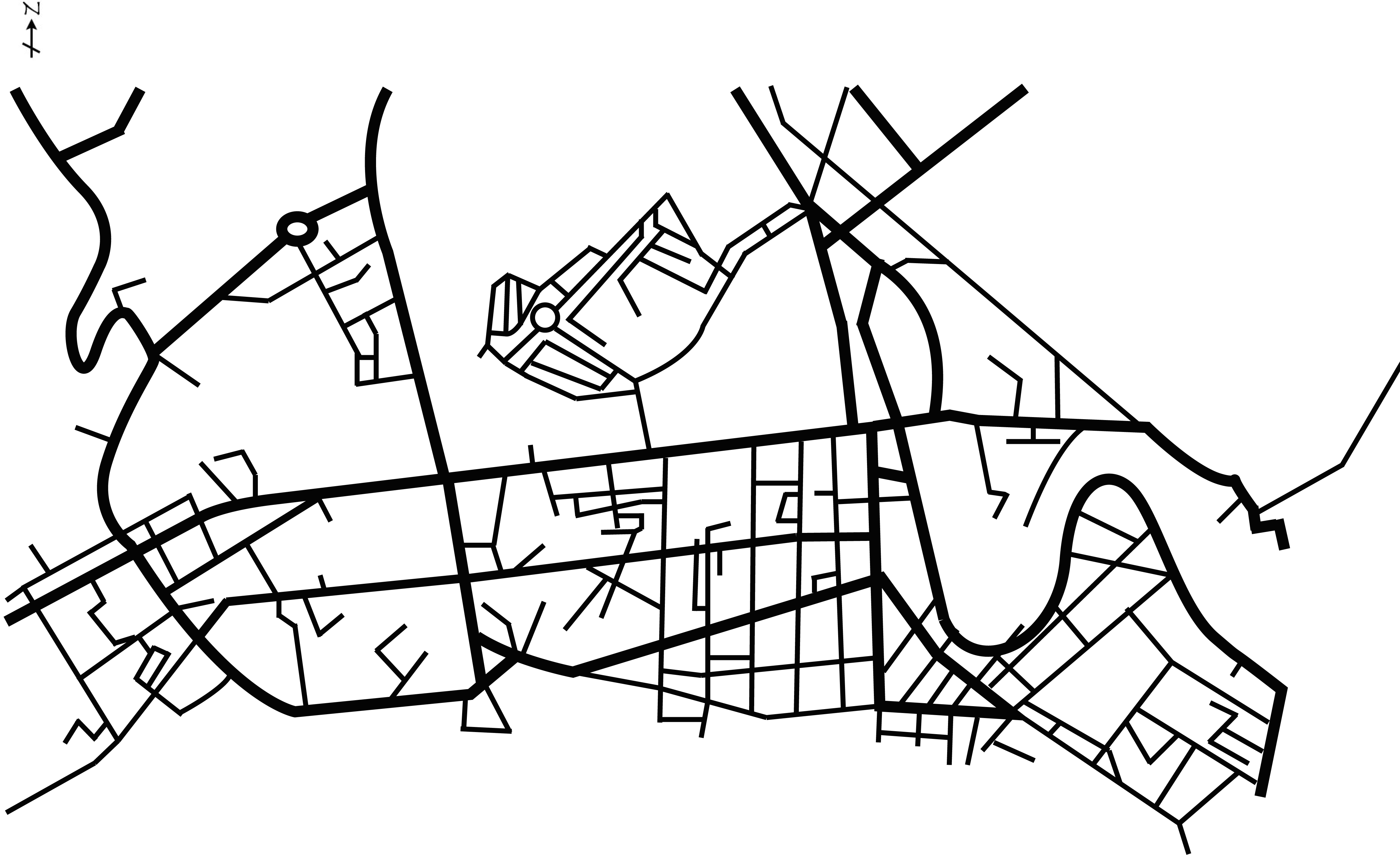 Street Map Png - City Street Map Png Clipart (4756x2901), Png Download