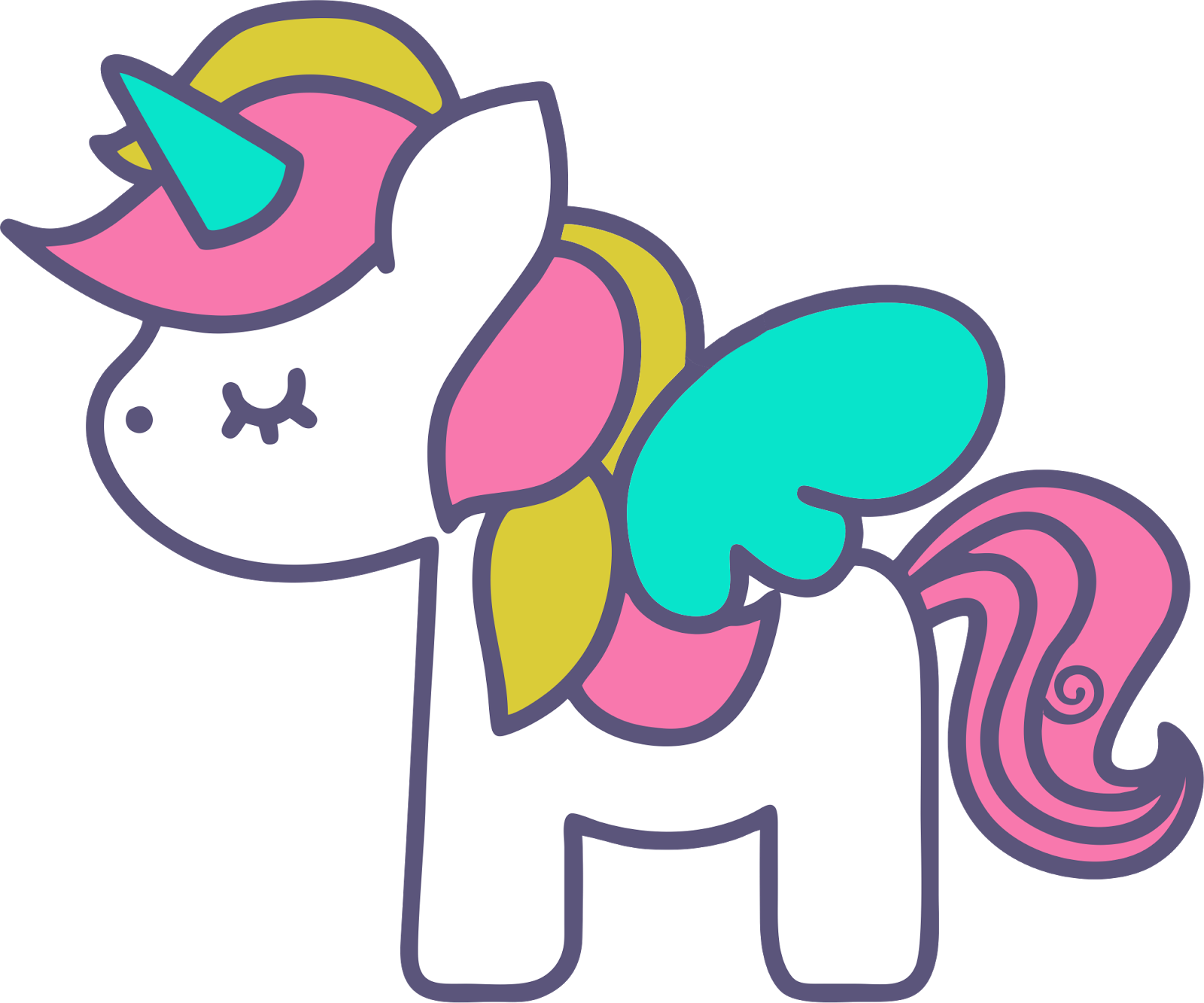 Apple Clipart Scribble - Baby Unicorns Drawing - Png Download (1600x1333), Png Download