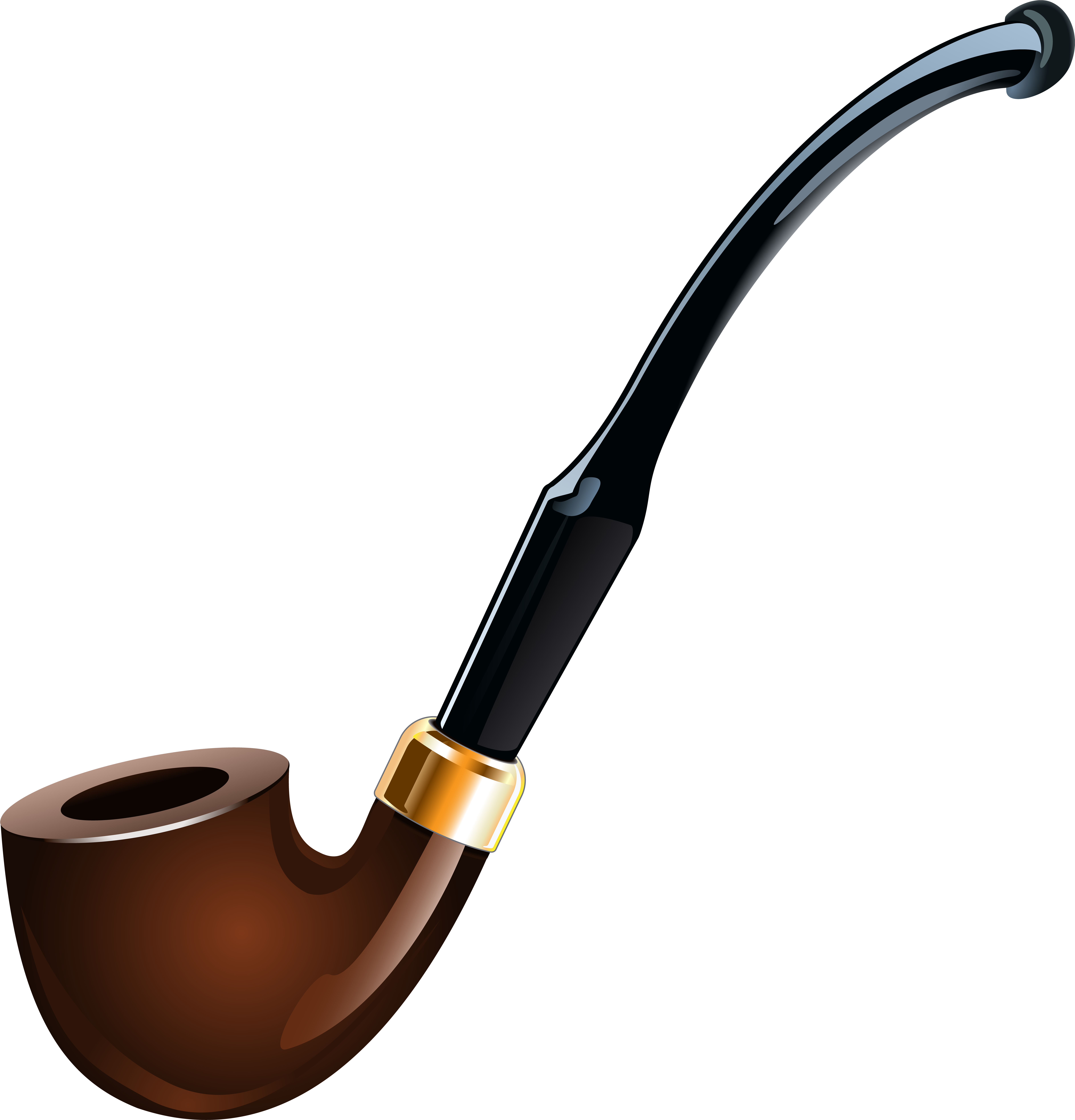 Tobacco Pipe Transparent Png Clip Art Image (7678x8000), Png Download
