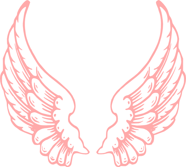Small - Angel Wings Clipart (600x539), Png Download