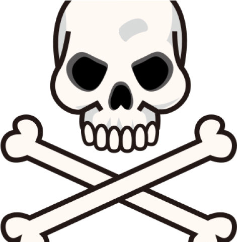 Cute Skull Sticker Clipart (640x480), Png Download