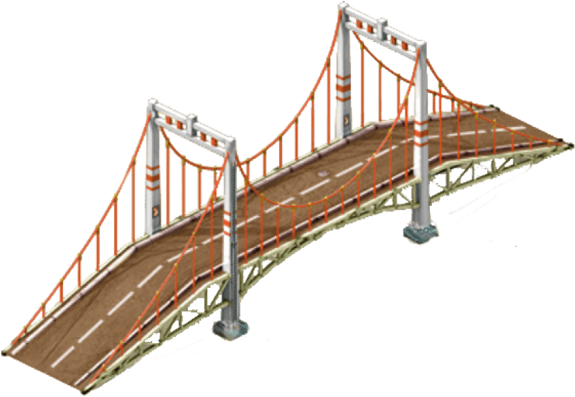 Free Png Download River Bridge Png Images Background - River And Bridge Png Clipart (850x595), Png Download