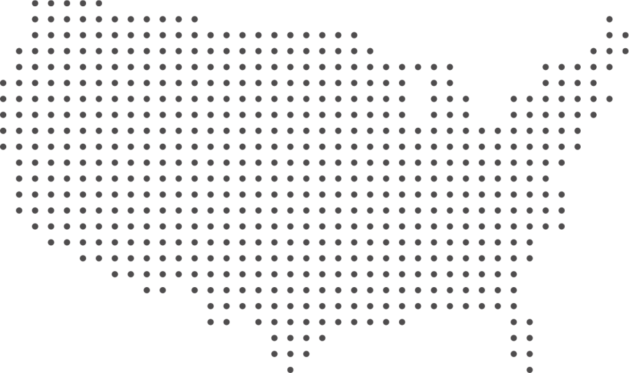 Click On A Size You Want To Download - Dotted Map Of Us Clipart (900x534), Png Download