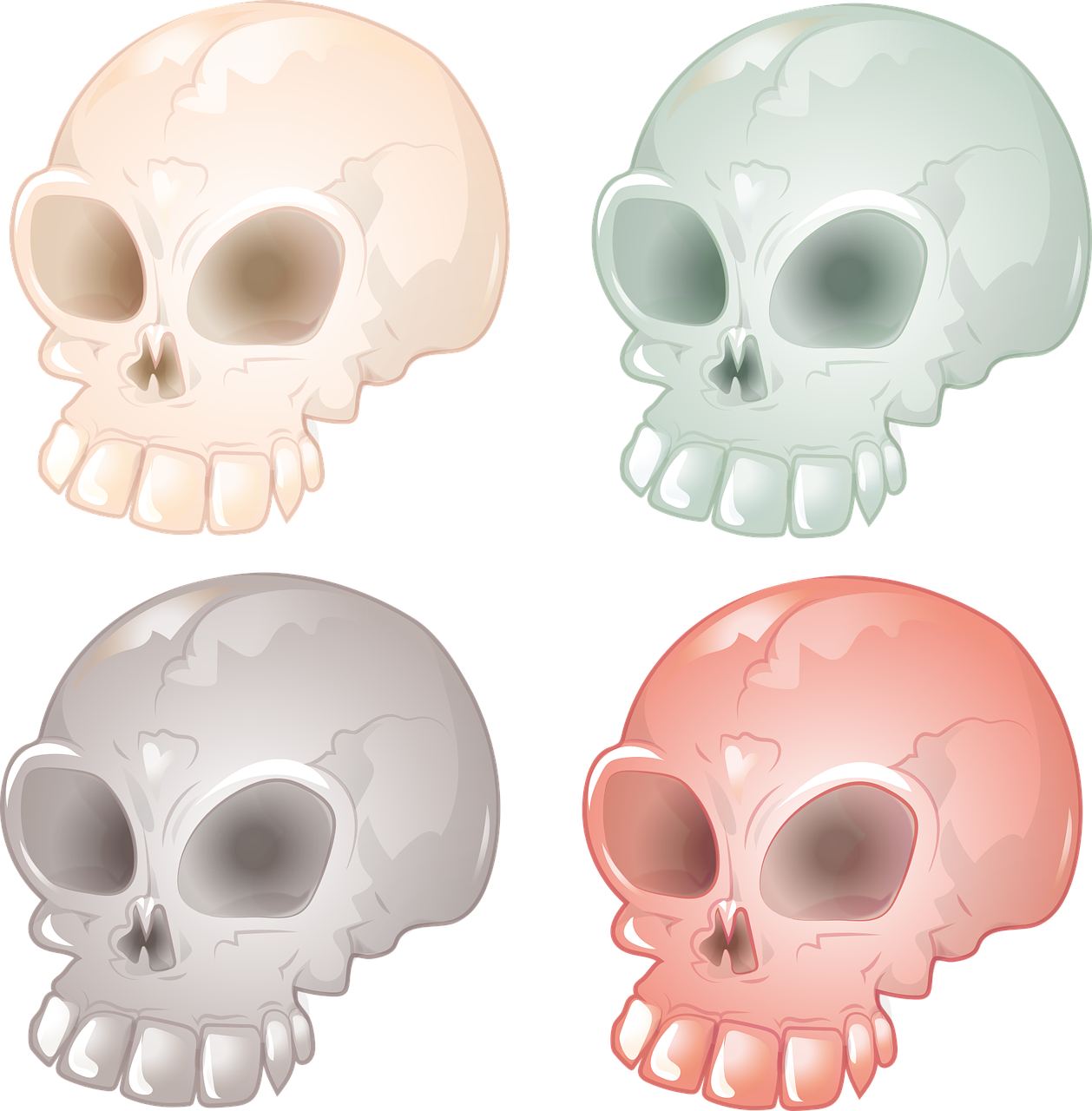 Skull And Crossbones, Skull, Bone, Cranium, Svg, Vector - Skull Clipart (708x720), Png Download