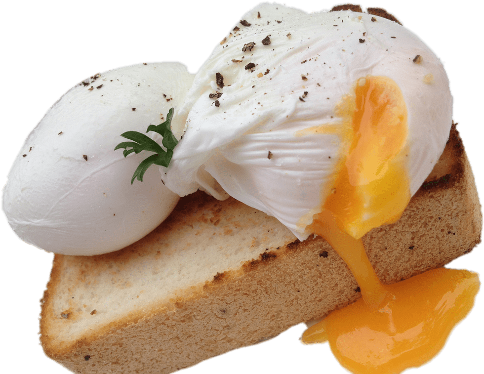 Food - Poached Eggs Transparent Background Clipart (1024x768), Png Download