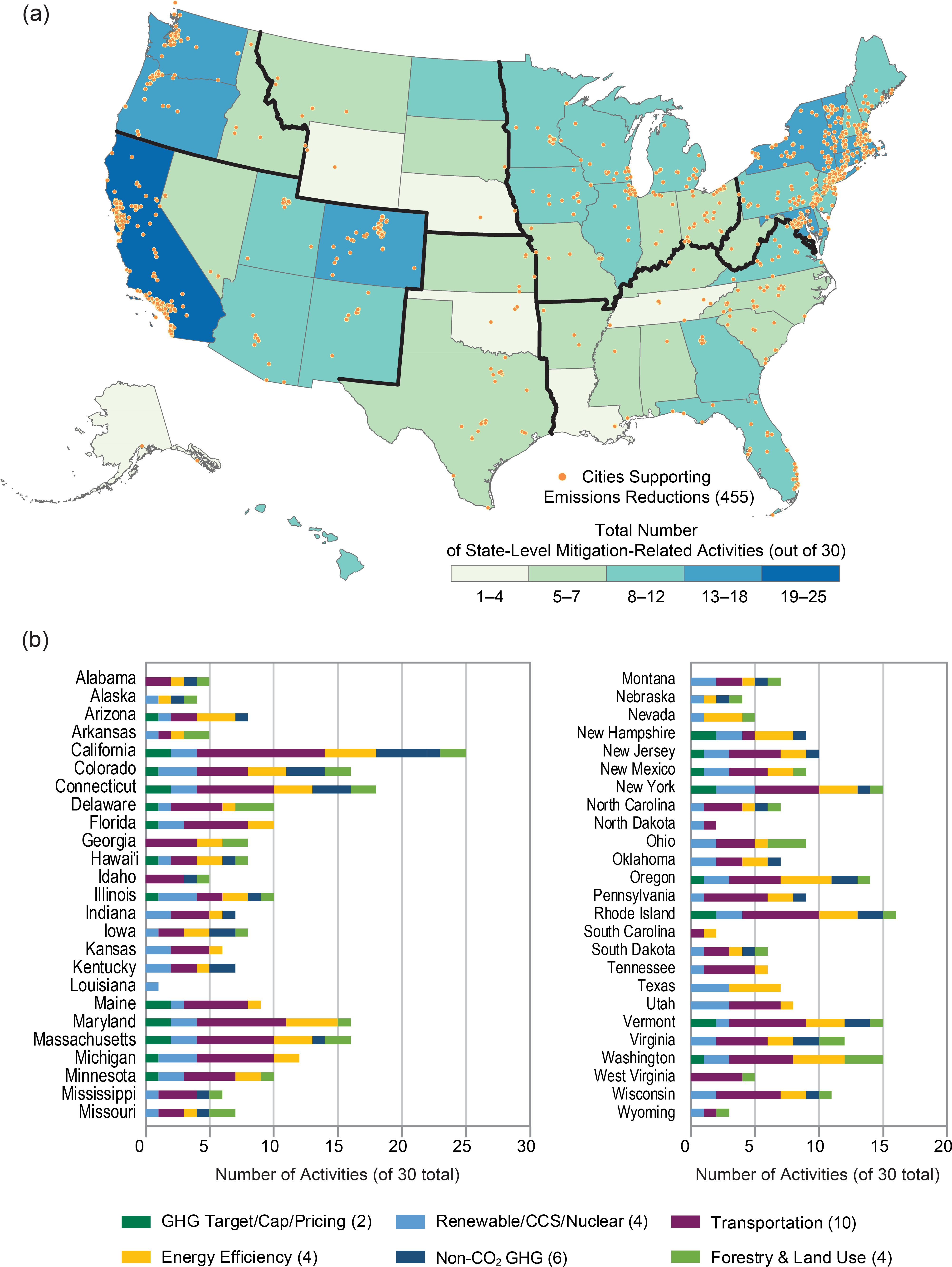 Map Of Both City And State Level Emissions Mitigation - Yale Climate Opinion Maps 2018 Clipart (4096x5376), Png Download