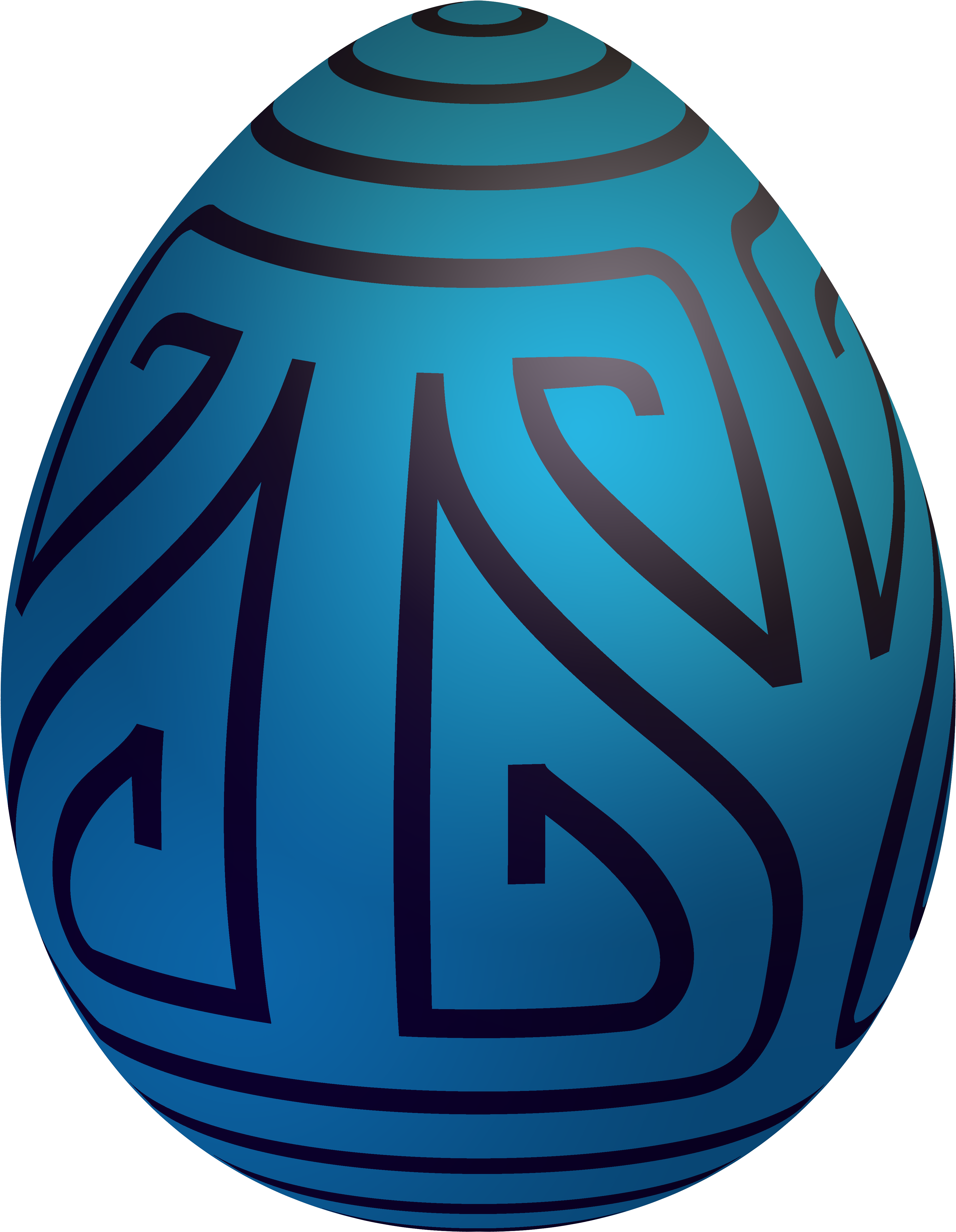 Easter Blue Decorative Egg Png Clip Art - Portable Network Graphics Transparent Png (3879x5000), Png Download