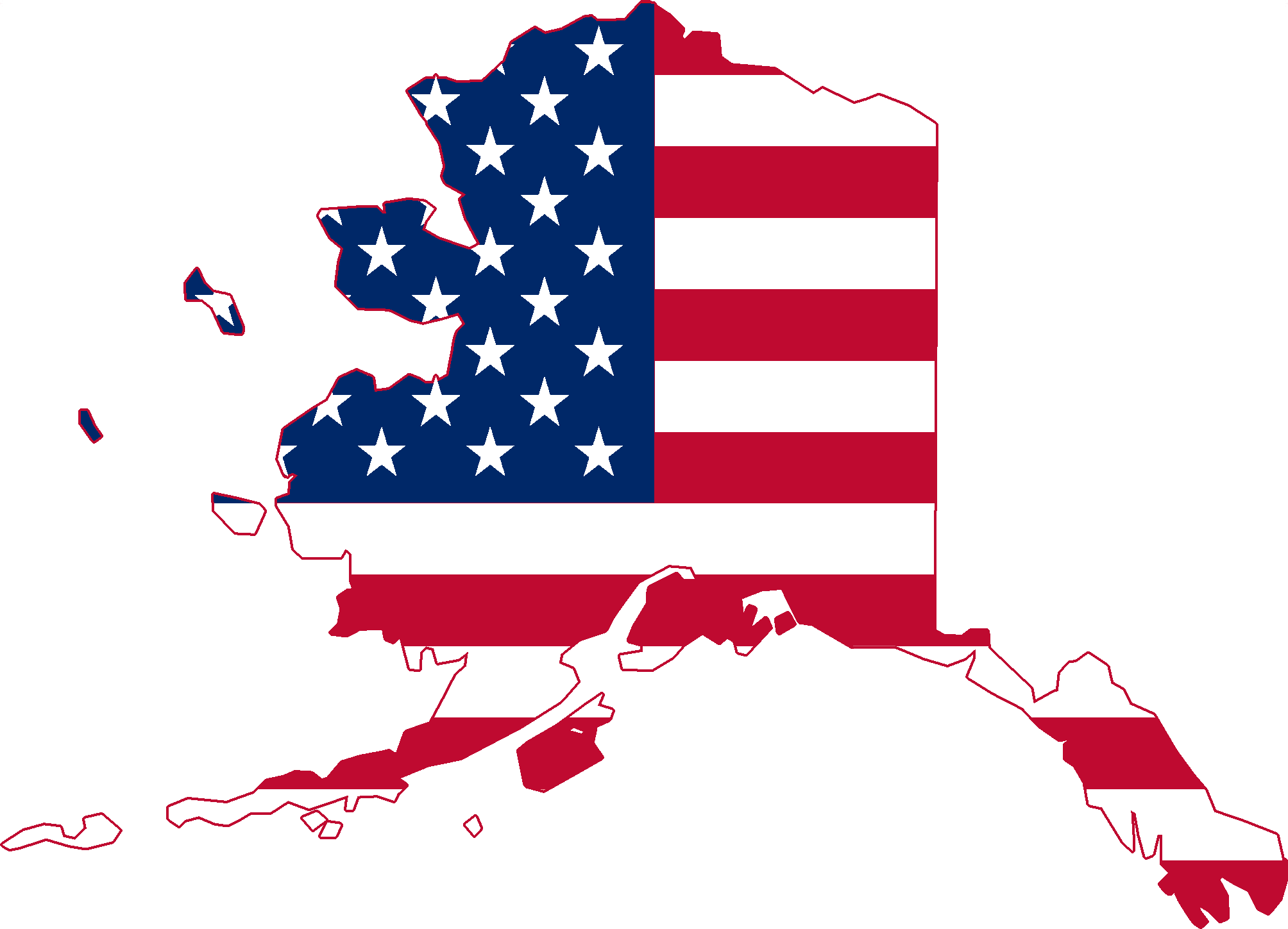 Flag Map Of Alaska United States Clipart Large Size Png Image PikPng