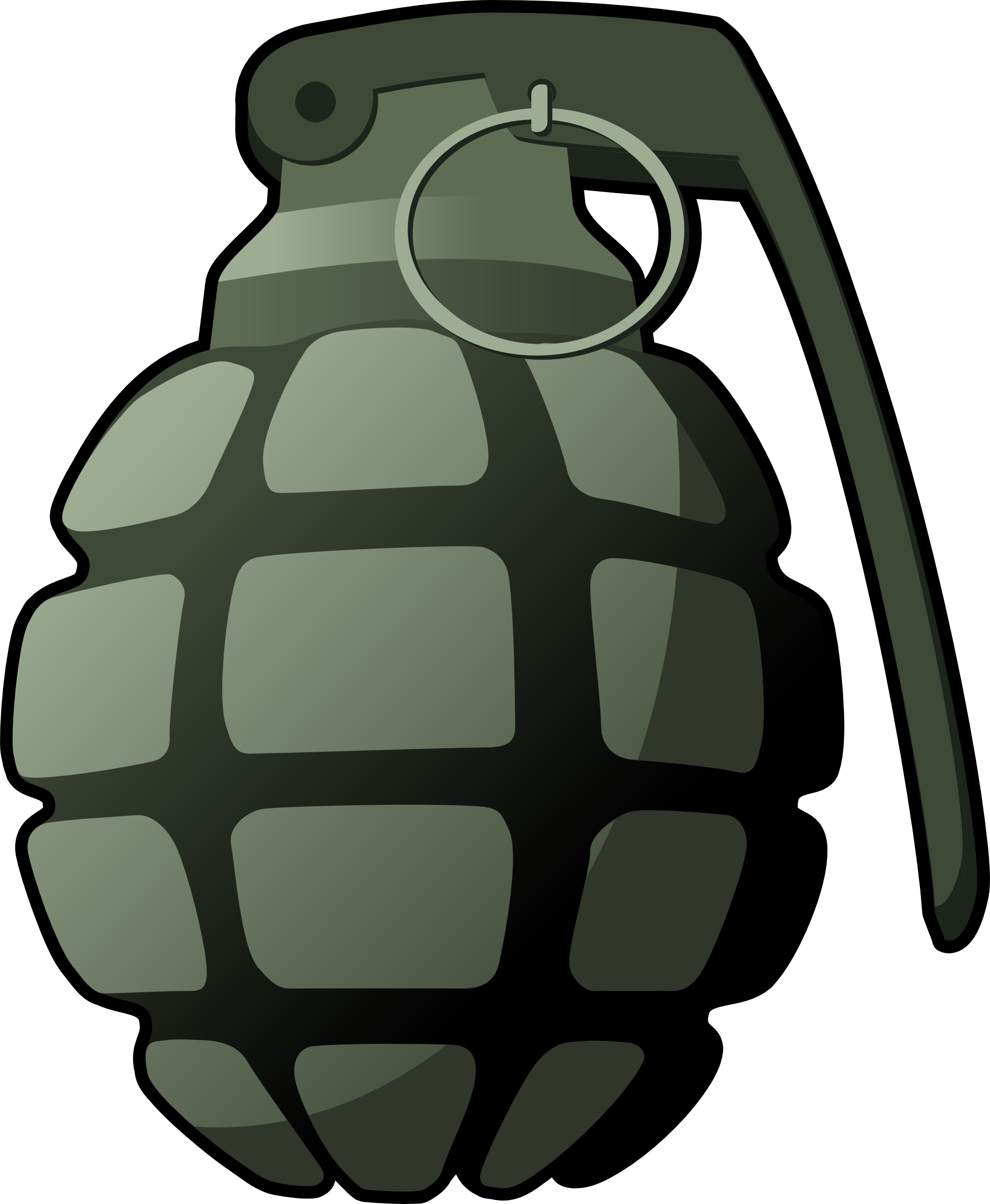 Grenade F1 Png Image - Hand Grenade Clipart Png Transparent Png (1979x2407), Png Download