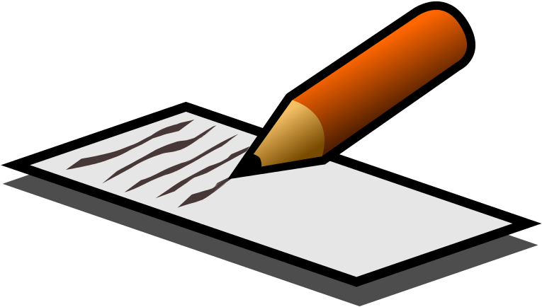 File - Writing - Svg - Writing Png Clipart (768x768), Png Download