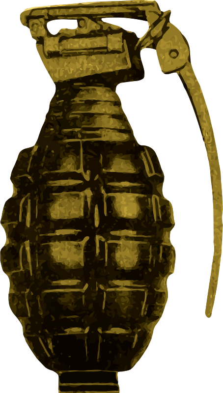 Medium Image - Hand Grenade Png Clipart (454x800), Png Download