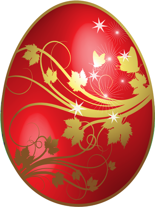 Easter Eggs Transparent Background Png - Red Easter Egg Clipart (900x900), Png Download