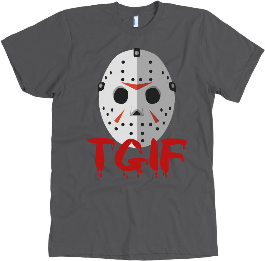 Tgif Jason Mask T-shirt - T-shirt Clipart (1024x1024), Png Download