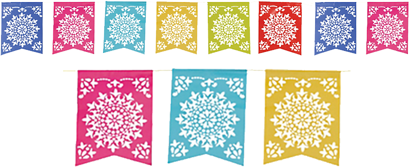 802 X 385 61 - Mexican Party Decoration Png Clipart (802x385), Png Download