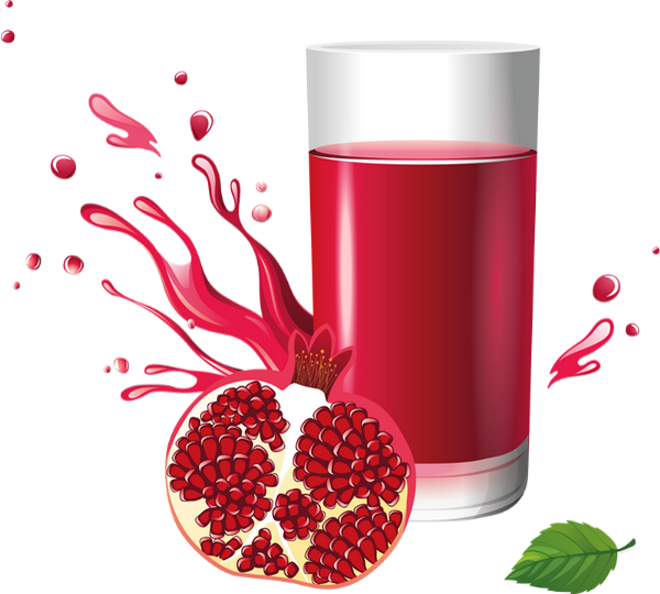 Jus De Fruits - Fresh Juice Vector Png Clipart (600x540), Png Download