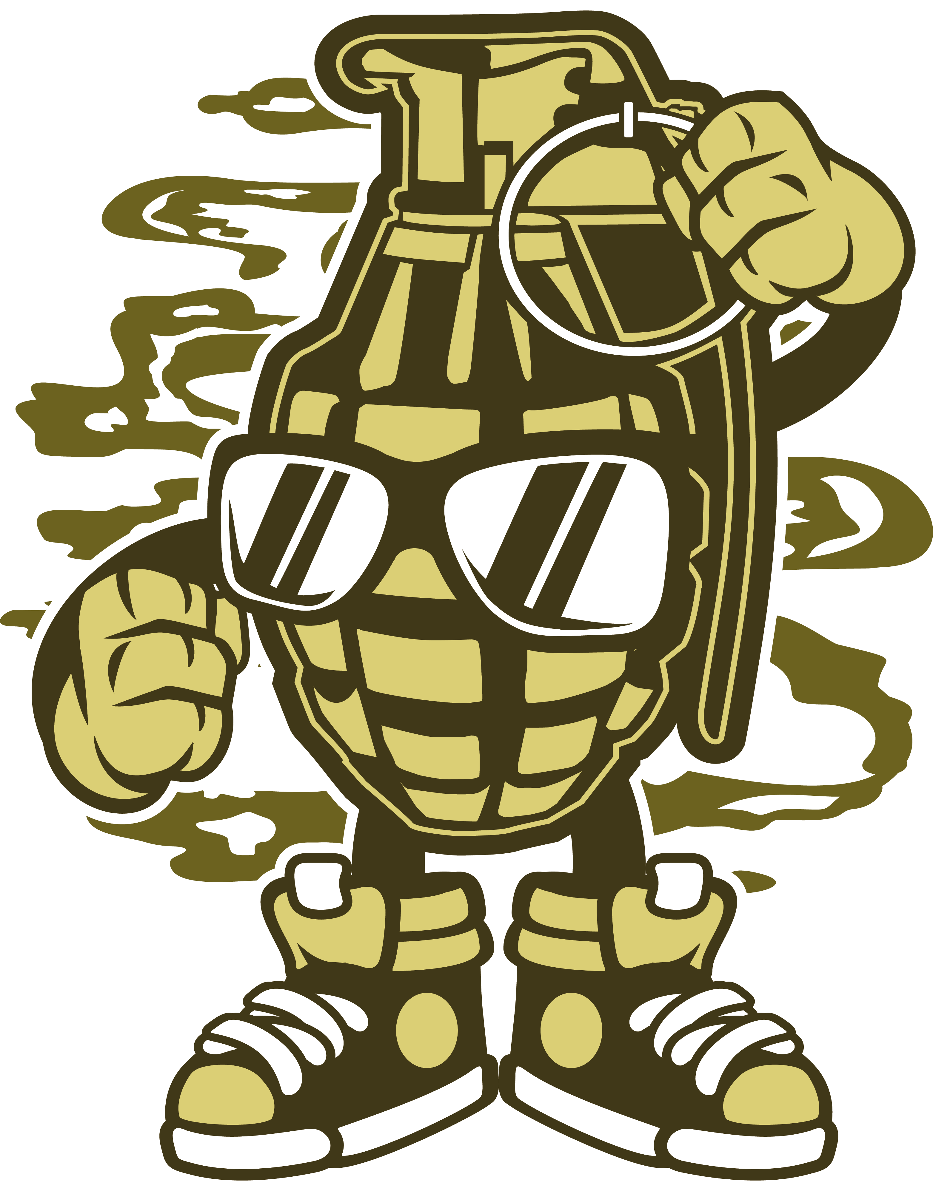 T Shirt Grenade Clipart (3126x3993), Png Download