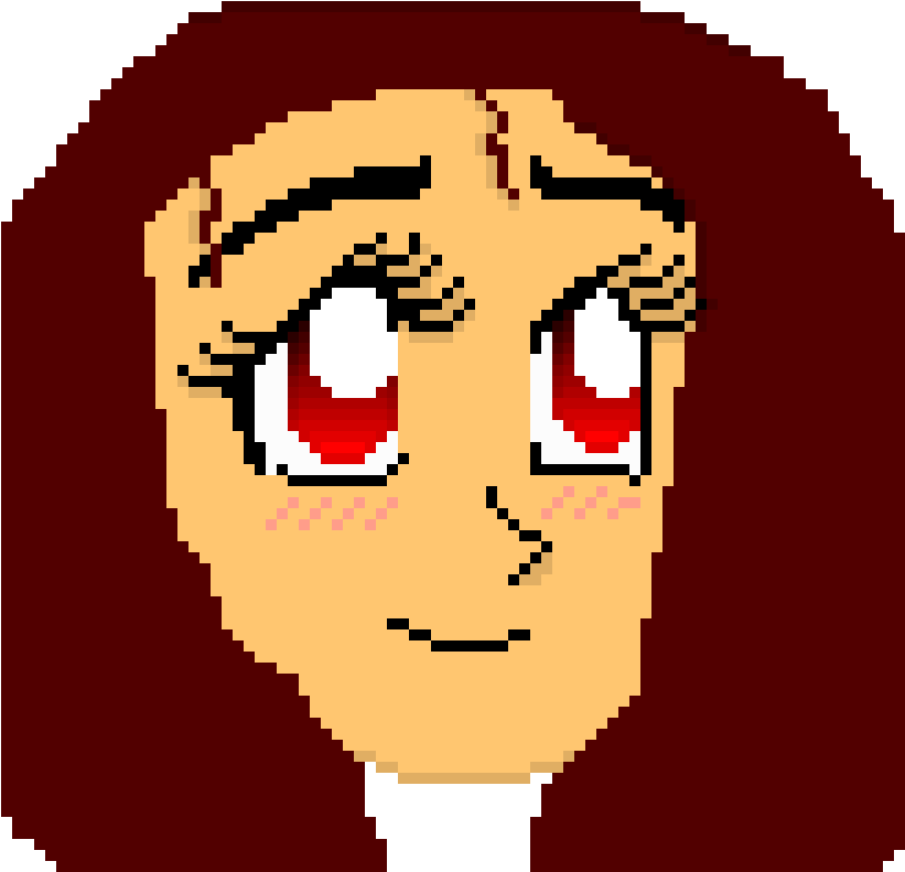 Anime Face Frisk - Anime Pixel Art Transparent Clipart (950x800), Png Download