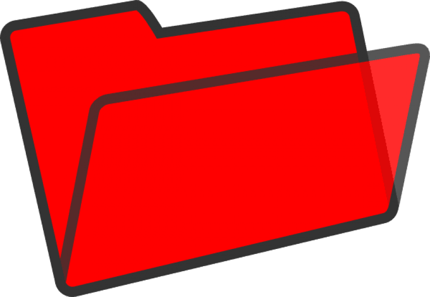 Free Png Download File Folder Png Images Background - Red Folder Clipart Transparent Png (850x587), Png Download
