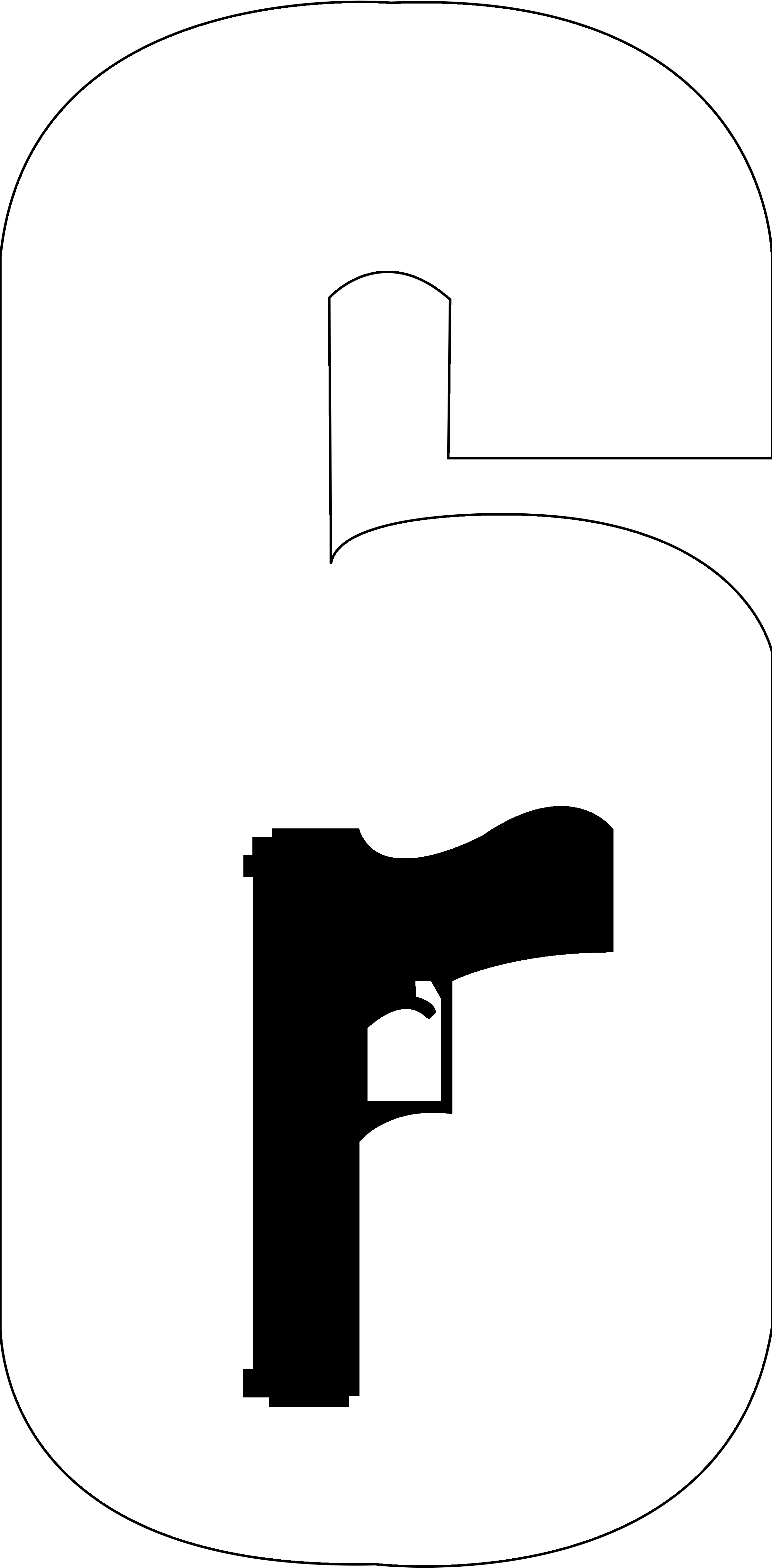 Rainbow Six Logo Svg Clipart (800x600), Png Download
