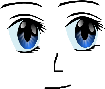 Anime Face Cliparts - Anime Face Clipart - Png Download (800x533), Png Download