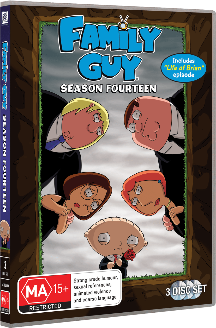 Family Guy Season 14 Review - Family Guy Season 14 Dvd Cover Clipart (882x1329), Png Download