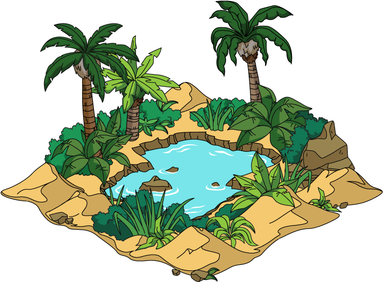 Familyguyspoilers - Oasis Drawing Clipart (820x613), Png Download