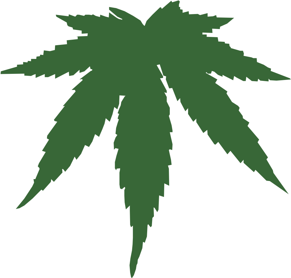 Cannabis Leaf Vector Clipart (999x990), Png Download