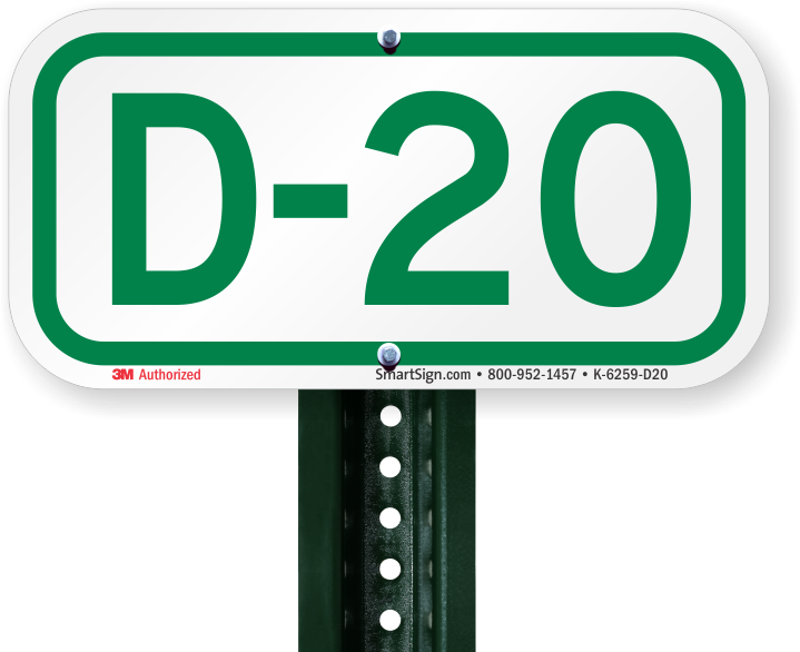 Parking Space Sign D-20 - Traffic Sign Clipart (800x800), Png Download