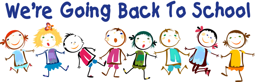 Free Back To School Clipart Image Royalty Free - We Re Going Back To School - Png Download (1050x337), Png Download