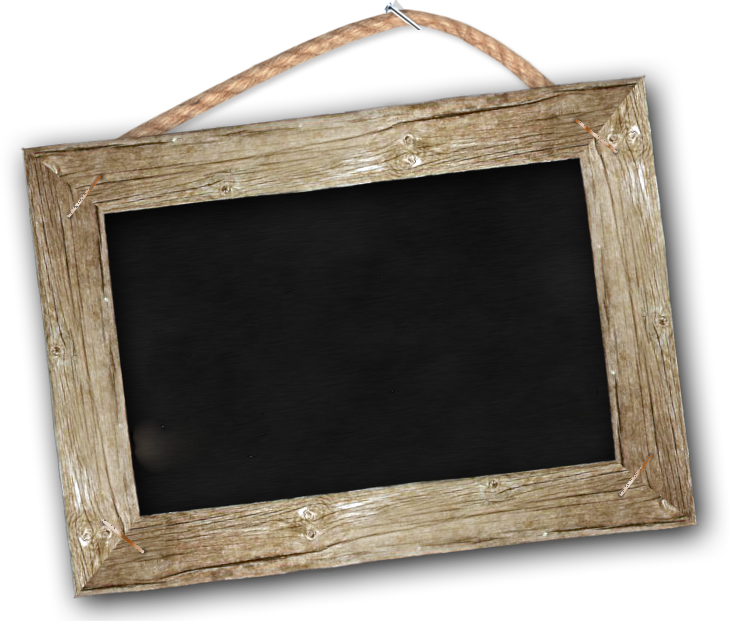 Old Wood Frame Png - Chalkboard Frame Png Clipart (729x621), Png Download